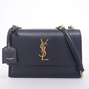 Yves Saint Laurent Metal YSL Monogram Sunset Shoulder Bag